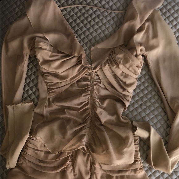 Gucci Dresses & Skirts - Gucci Tan Mini Skirt Set